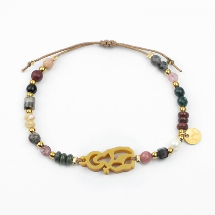 Santa Rita. Pulsera Mix Dorada