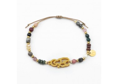 Santa Rita. Pulsera Mix Dorada