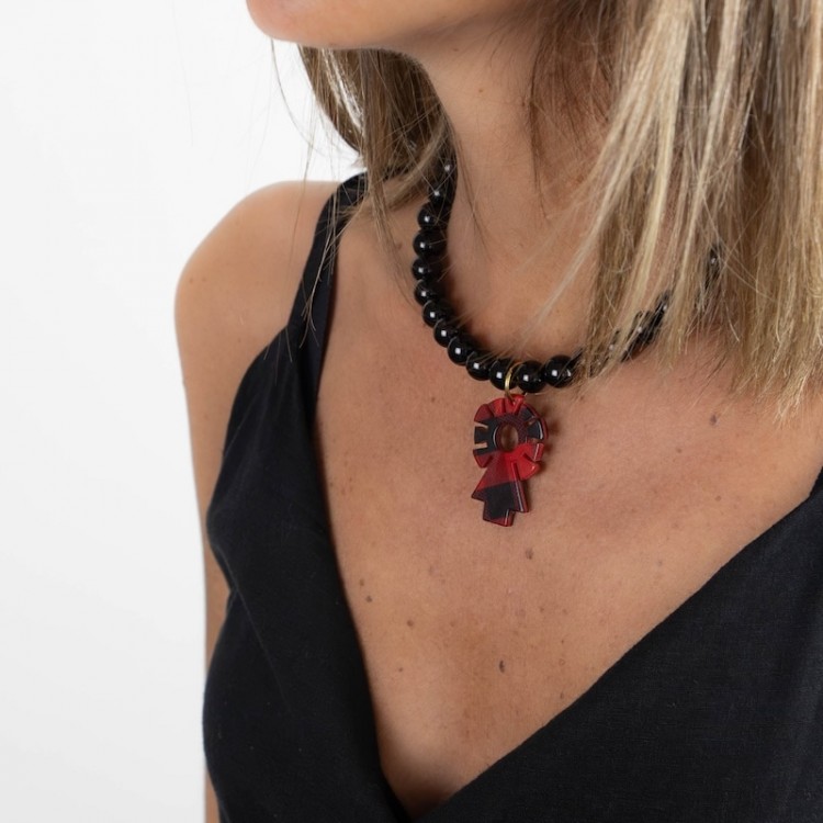 Collar Bolas Cristal Cachirulo