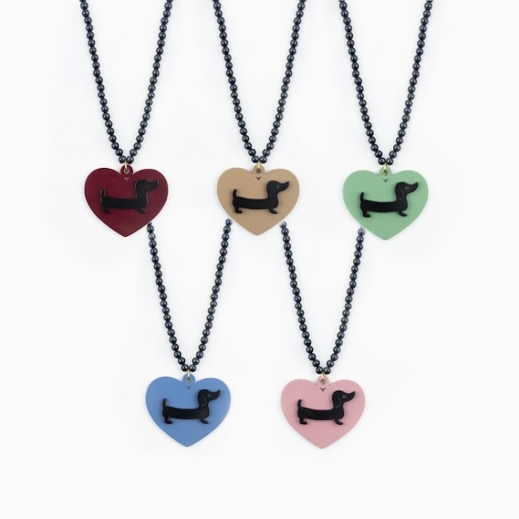 Collar largo Perla Mate teckel