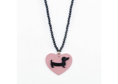 Collar largo Perla Mate teckel