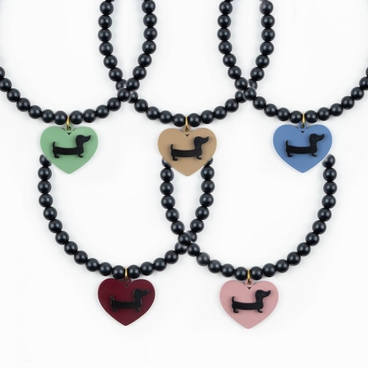 Collar Corto Perla Mate Teckel