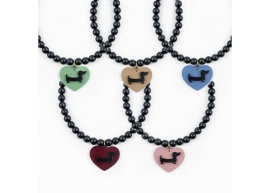 Collar Corto Perla Mate Teckel