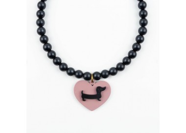 Collar Corto Perla Mate Teckel