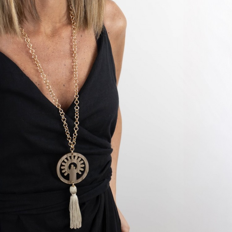 Collar Borla Nacarado