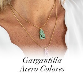 Gargantilla Acero Colores