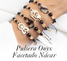 Pulsera Ónix Facetado