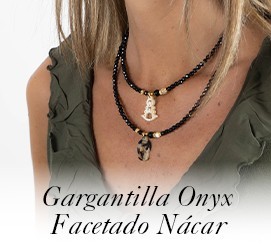 Gargantilla Ónix Facetado