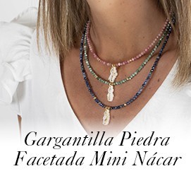 Gargantilla Mini Piedras Facetadas
